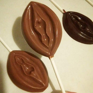 Chocolate Labia Lollipop (1pc) - Hot Shot Chocolate