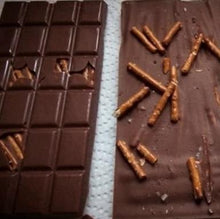 Load image into Gallery viewer, Salted Pretzel Chocolate Bar (24pc) - Hot Shot Chocolate