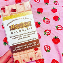 Load image into Gallery viewer, Strawberry Supreme Chocolate Bar (24pc) - Hot Shot Chocolate
