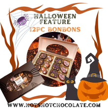Load image into Gallery viewer, 12pc Bonbon Halloween Gift Box Set - Hot Shot Chocolate
