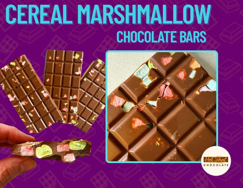 Cereal Marshmallow Chocolate Bar (24pc) - Hot Shot Chocolate