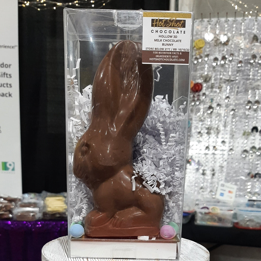 3D Hollow Chocolate Bunny - Hot Shot Chocolate
