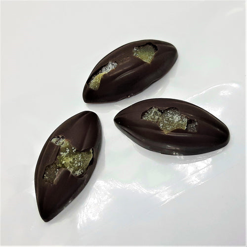 Candied Ginger Chocolate Bonbons (3pc) - Hot Shot Chocolate