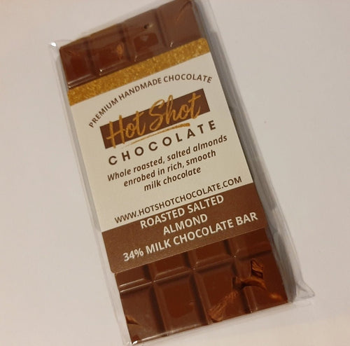 Chocolate Almond Bar (24pc) - Hot Shot Chocolate