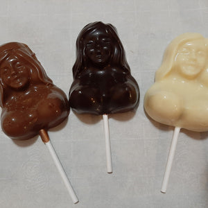 Chocolate Boobie Lollipop (1pc) - Hot Shot Chocolate