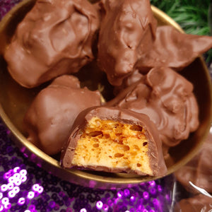 Chocolate Coated Sponge Toffee (100g) - Hot Shot Chocolate