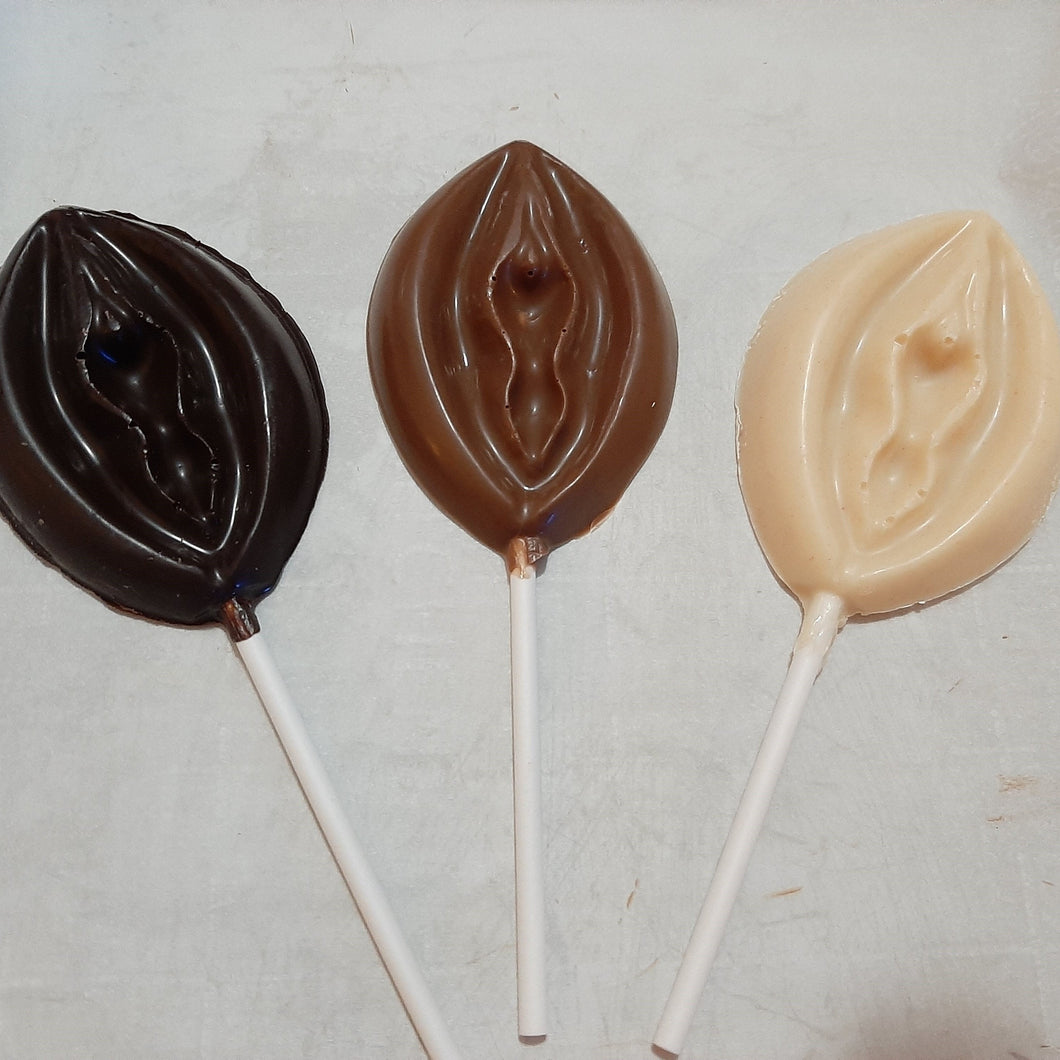 Chocolate Labia Lollipop (1pc) - Hot Shot Chocolate