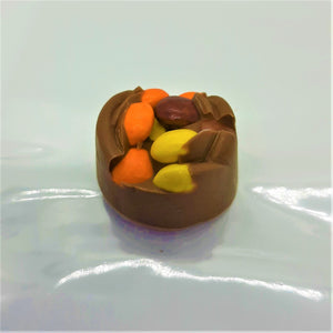 Chocolate Peanut Butter Bittles Bonbons (3pc) - Hot Shot Chocolate