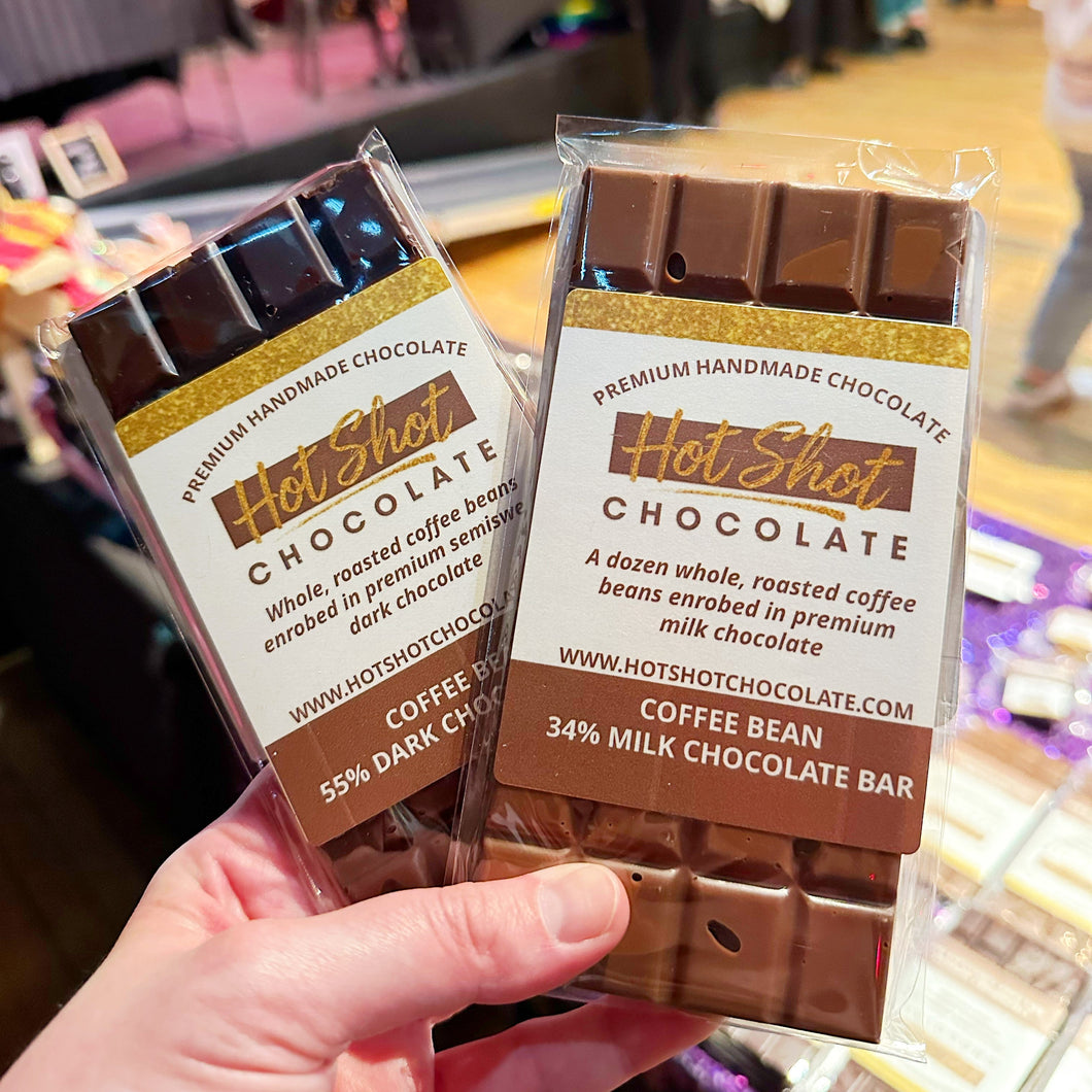Coffee Bean Chocolate Bar (24pc) - Hot Shot Chocolate