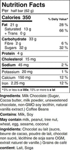 Coffee Bean Chocolate Bar (24pc) - Hot Shot Chocolate