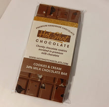 Load image into Gallery viewer, Cookies &amp; Cream Chocolate Bar (24pc) - Hot Shot Chocolate
