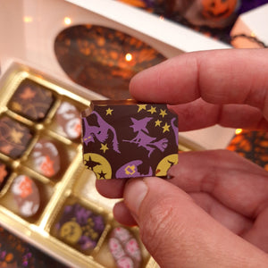 Custom Halloween Gift Box Chocolate Bonbon Sets (3pc, 6pc & 12pc) - Hot Shot Chocolate