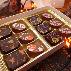 Custom Halloween Gift Box Chocolate Bonbon Sets (3pc, 6pc & 12pc) - Hot Shot Chocolate