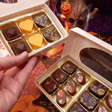 Load image into Gallery viewer, Custom Halloween Gift Box Chocolate Bonbon Sets (3pc, 6pc &amp; 12pc) - Hot Shot Chocolate
