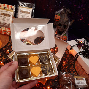 Custom Halloween Gift Box Chocolate Bonbon Sets (3pc, 6pc & 12pc) - Hot Shot Chocolate