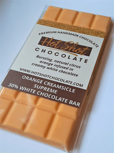 Orangesicle Cream Supreme Chocolate Bar (24pc) - Hot Shot Chocolate