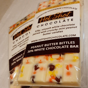 Peanut Butter Bittles Chocolate Bar (24pc) - Hot Shot Chocolate
