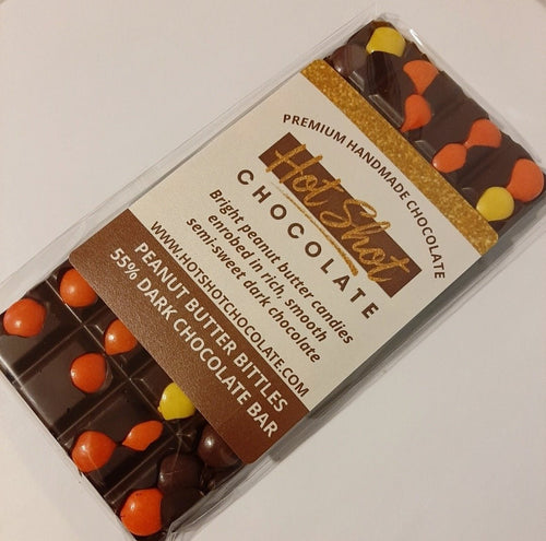 Peanut Butter Bittles Chocolate Bar (24pc) - Hot Shot Chocolate