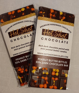 Peanut Butter Bittles Chocolate Bar (24pc) - Hot Shot Chocolate