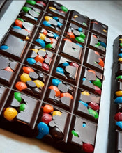 Load image into Gallery viewer, Rainbow Bits Chocolate Bar (24pc) - Hot Shot Chocolate
