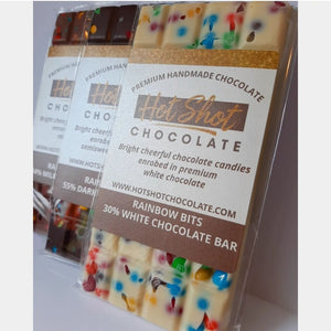 Rainbow Bits Chocolate Bar (24pc) - Hot Shot Chocolate