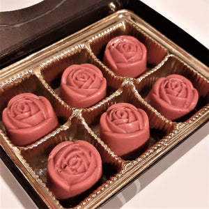 Ruby Rose Chocolate Bonbons Gift Box (3pc & 6pc) - Hot Shot Chocolate