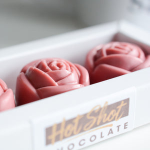 Ruby Rose Chocolate Bonbons Gift Box (3pc & 6pc) - Hot Shot Chocolate