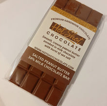 Load image into Gallery viewer, Salted Peanut Butter Chocolate Bar (24pc) - Hot Shot Chocolate
