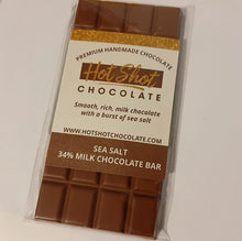 Load image into Gallery viewer, Sea Salt Chocolate Bar (24pc) - Hot Shot Chocolate
