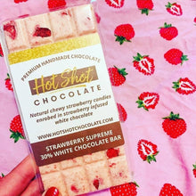 Load image into Gallery viewer, Strawberry Supreme Chocolate Bar (24pc) - Hot Shot Chocolate
